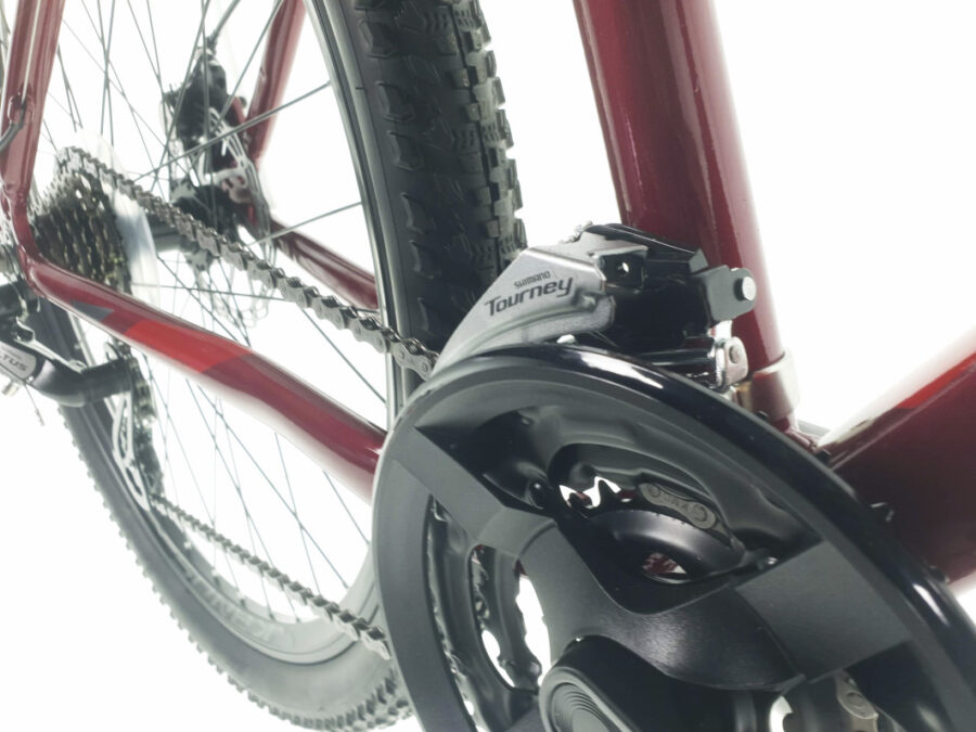 Lanț bicicletă Shimano Tourney detaliu mecanism schimbător