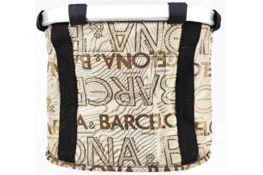 Coș textil cu imprimeu Barcelona
