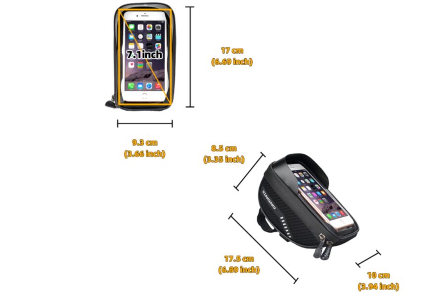geanta si husa pentru telefon montata pe ghidon