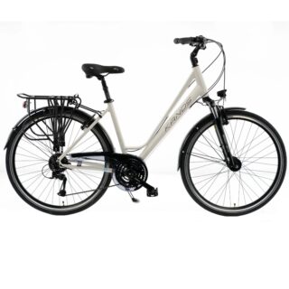 Bicicleta Dama Kands Elite Pro Aluminiu 28'', 24 viteze, Alb