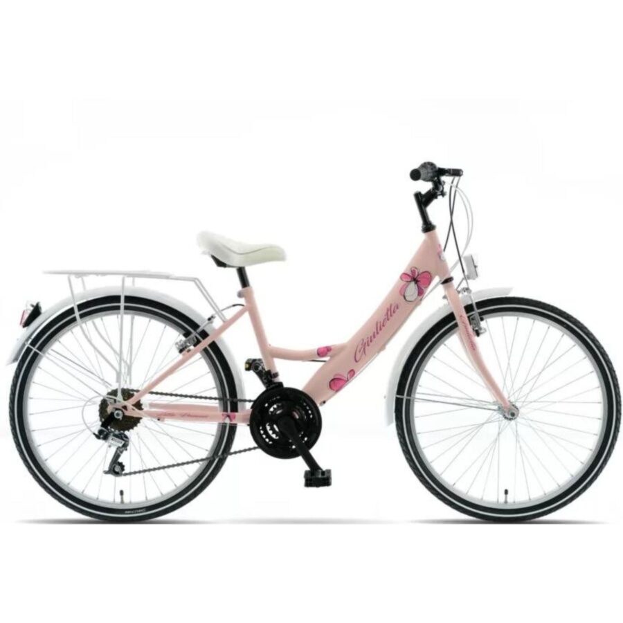 bicicleta copii kands giulietta 24", 130 165 cm, 18 viteze, roz