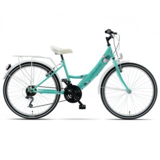 Bicicleta copii Kands Giulietta 24", 130-165 cm, 18 viteze, Menta