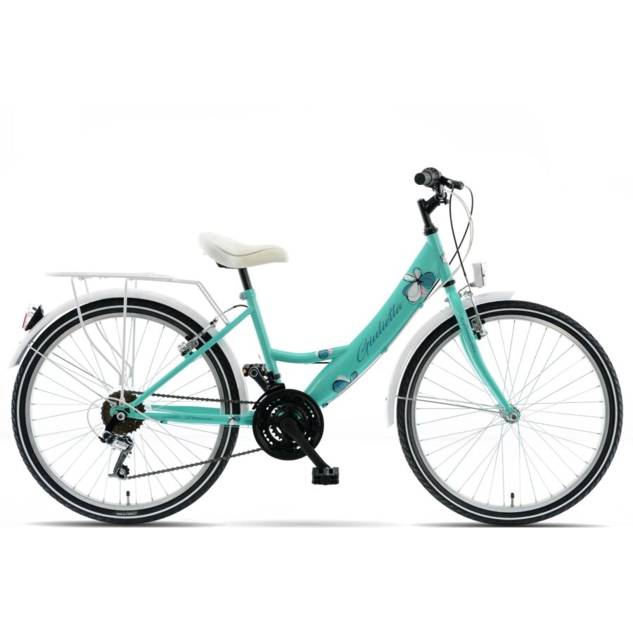 bicicleta copii kands giulietta 24", 130 165 cm, 18 viteze, menta