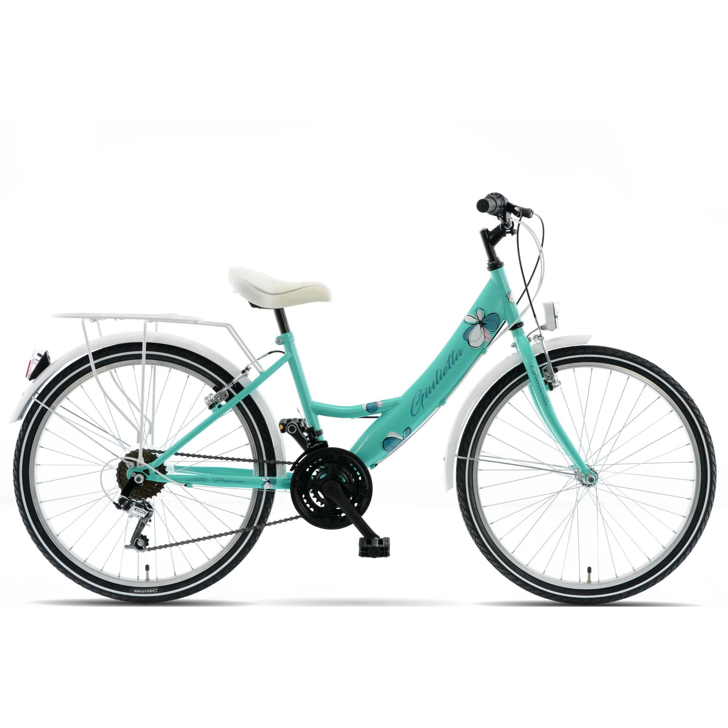 Bicicleta copii Kands Giulietta 24", 130-165 cm, 18 viteze, Menta