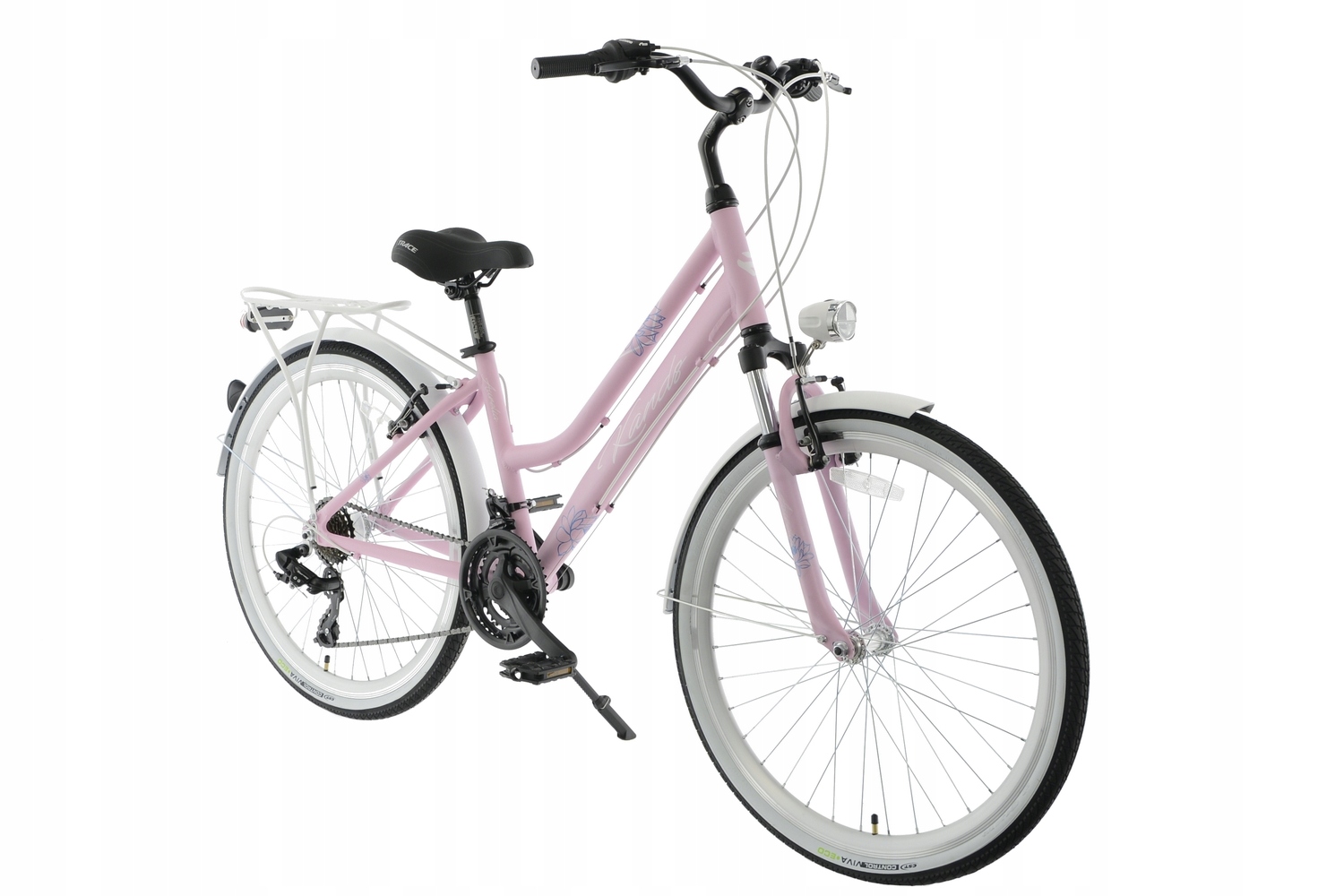 Bicicleta Kands Aurelia Aluminiu 26",140-160 cm, 18 viteze, Roz - imagine 2