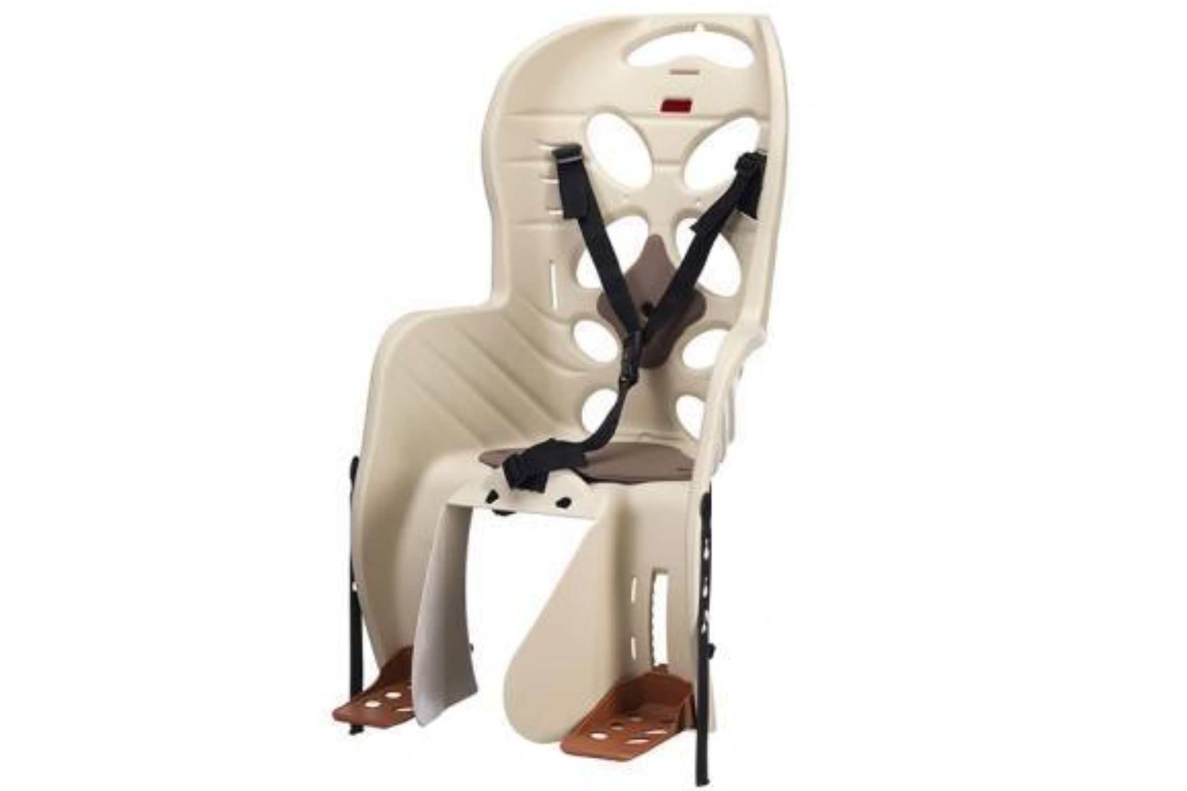 Scaun copii pentru bicicleta cu montaj pe portbagaj Kands Elibas bej