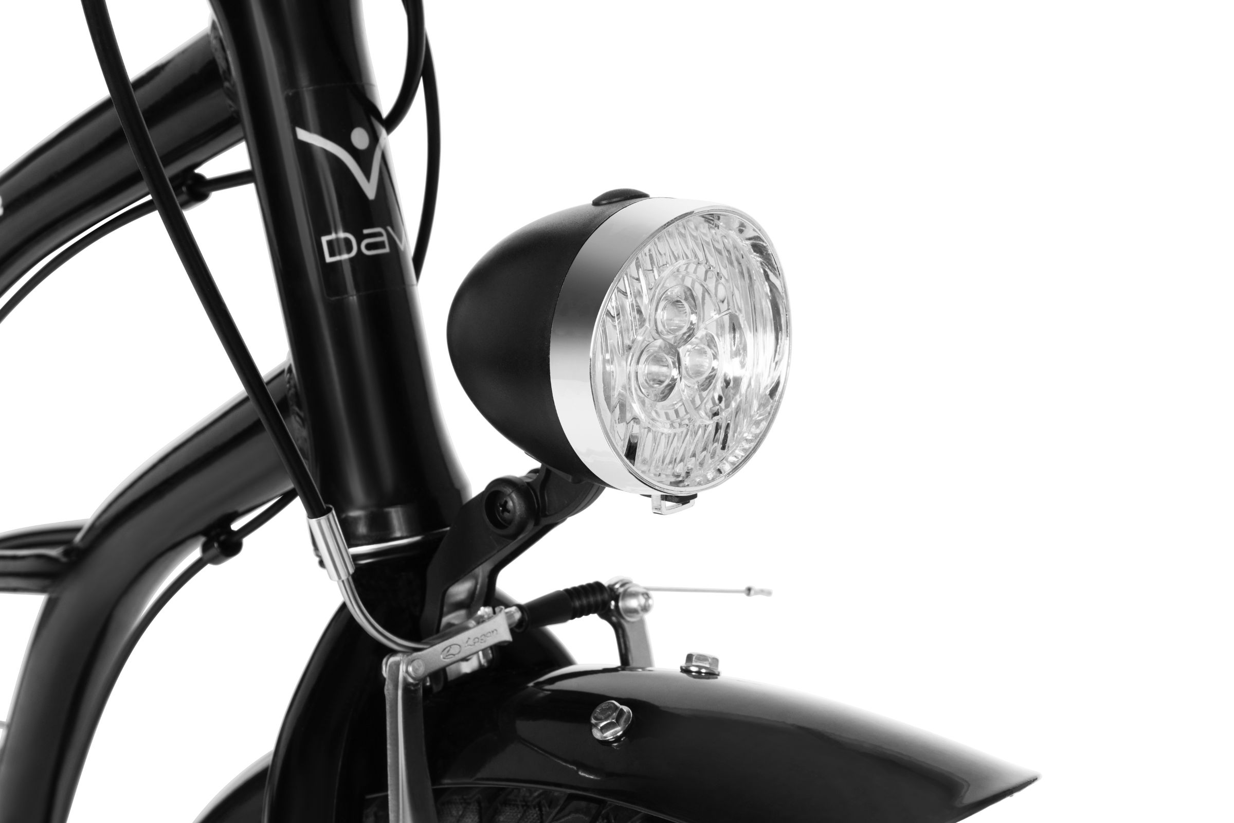 Bicicleta dama Cruiser Davi Bianca, Aluminiu, 7 viteze, 28", 160-185 cm, Negru - imagine 4