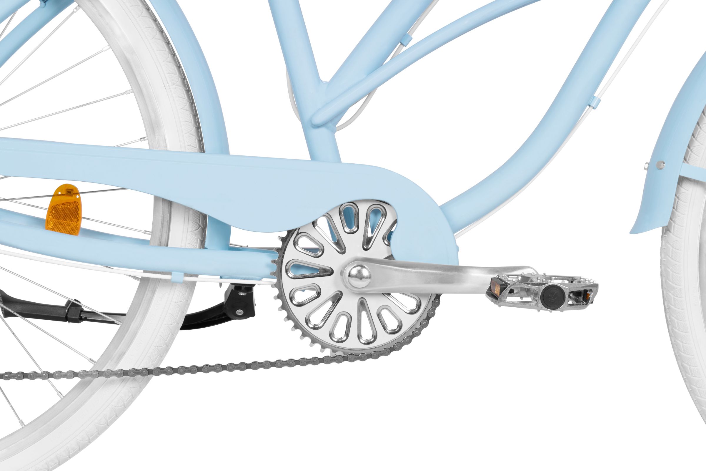 Bicicleta dama Cruiser Davi Bianca, Aluminiu, 7 viteze, 28", 160-185 cm, Albastru - imagine 5