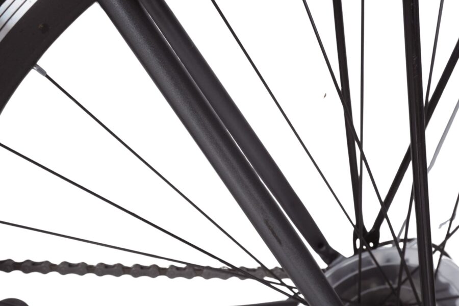 Detaliu dintr-un cadru de bicicletă