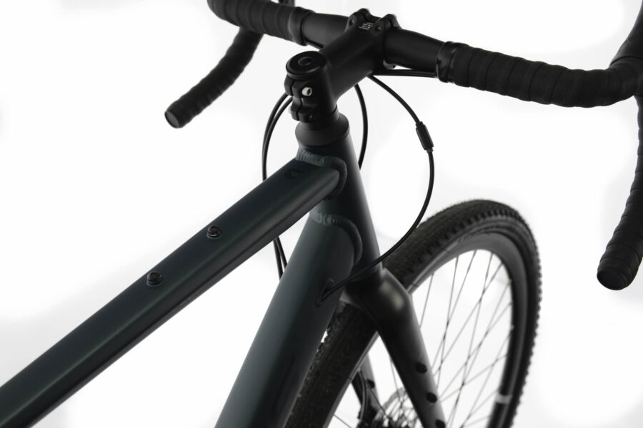 Ghidon și cadru bicicletă privite de sus.