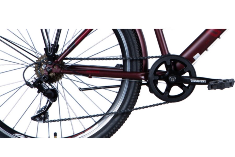 Detaliu de sistem de pedalare pe bicicletă