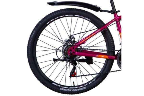 Roată bicicletă mountain bike, profil sportiv, detalii moderne.