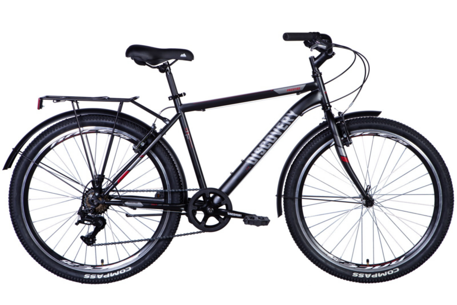Bicicletă mountain bike neagră, model Discovery Prestige
