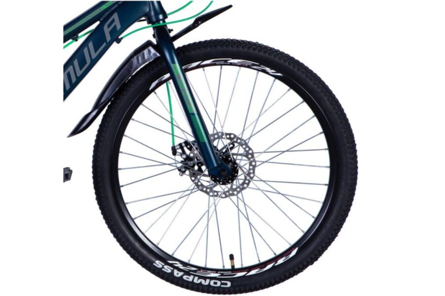 Roata unei biciclete de munte moderne.