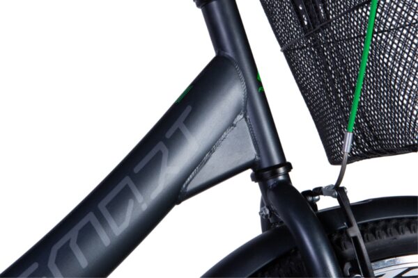 Cadru și coș de bicicletă neagră
