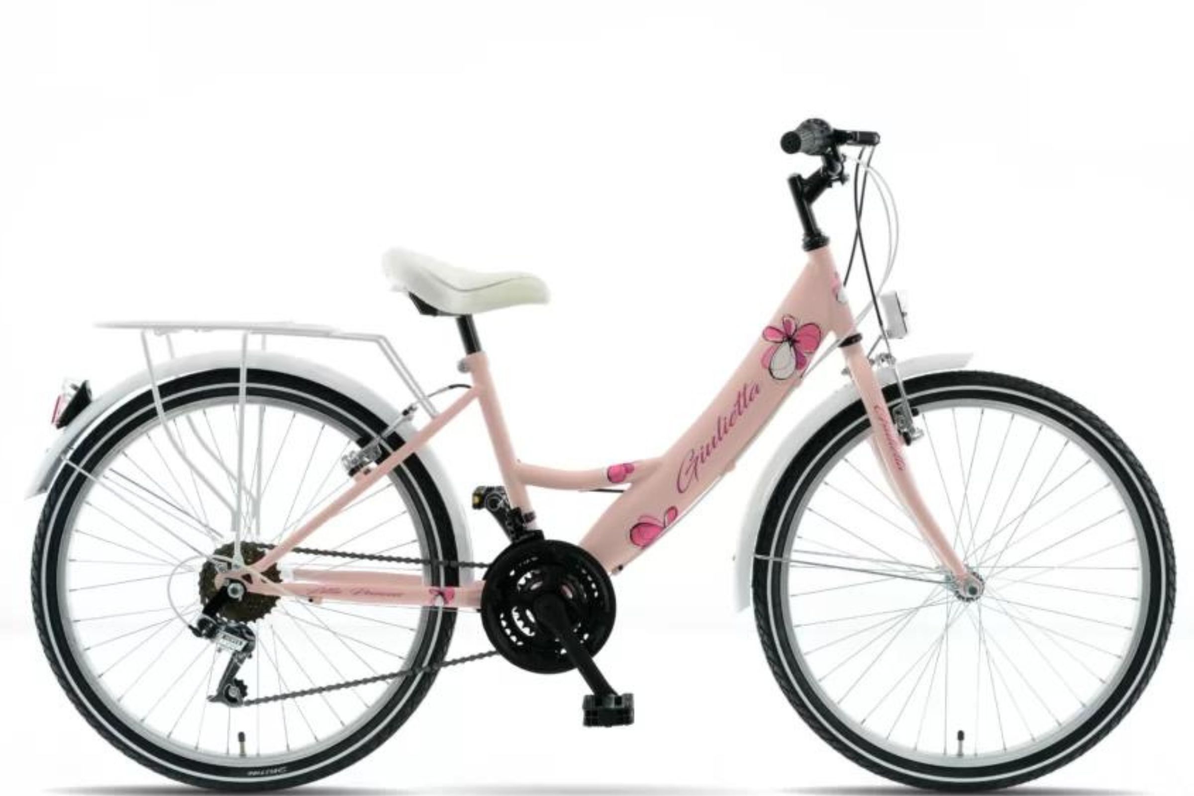 Bicicleta copii Kands Giulietta 24", 130-165 cm, 18 viteze, Roz - Outlet - imagine 2