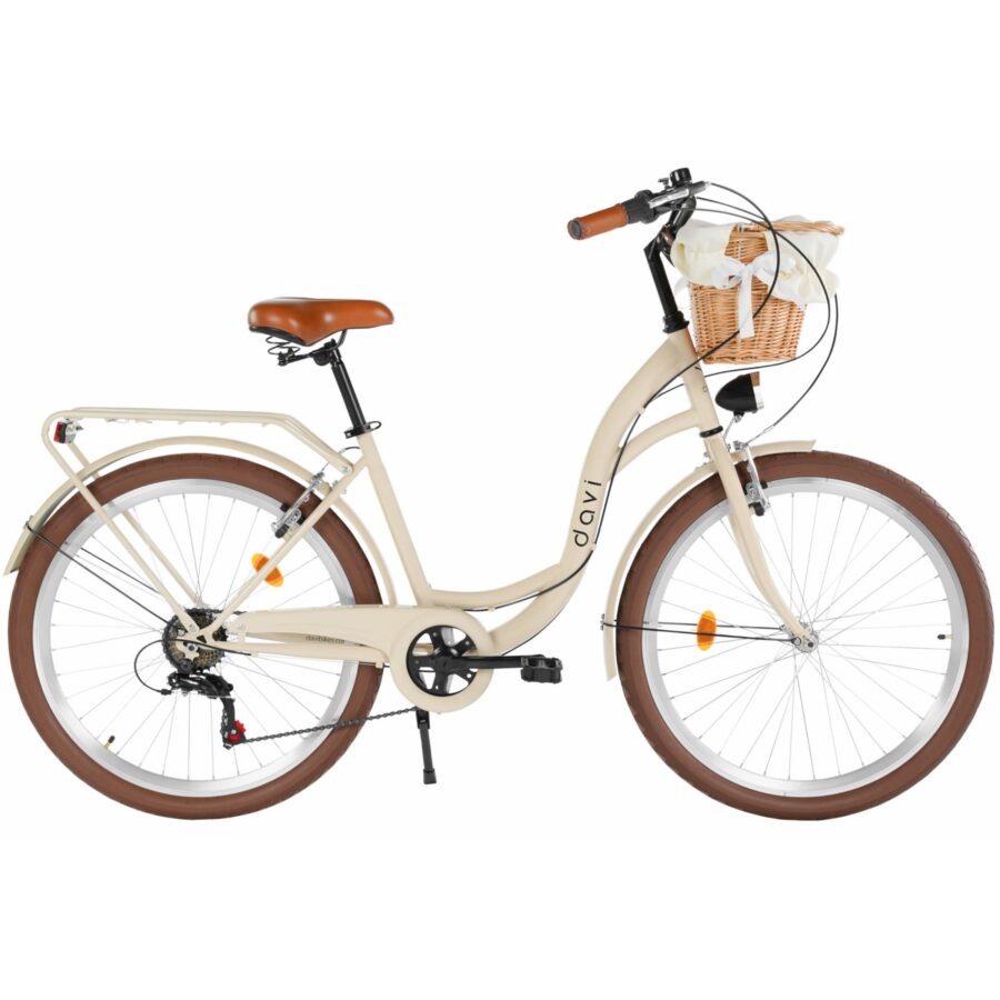 bicicleta oras davi emma 7 viteze, 26", 155 180 cm , maro cafeniu