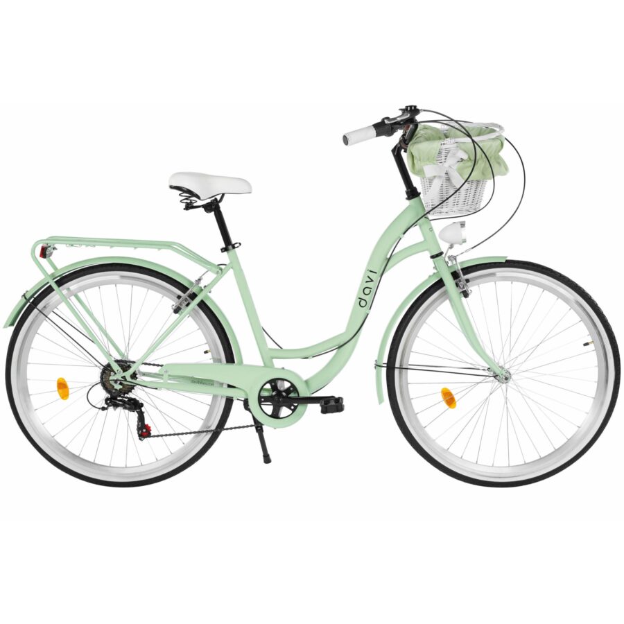 bicicleta dama davi emma 7 viteze, 28", 160 185 cm , verde