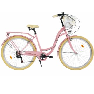 Bicicleta dama Davi Emma 28", 160-185 cm, 7 viteze, Roz/Crem