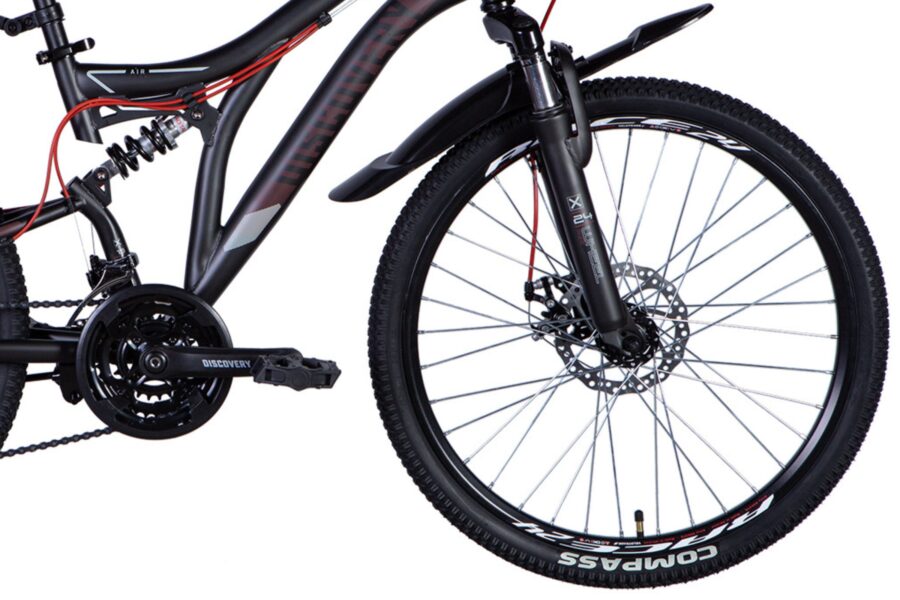 Bicicletă mountain bike cu cadru negru