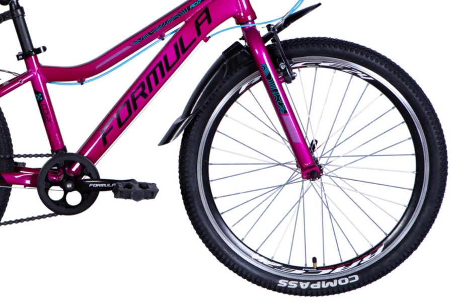 Bicicletă roz, model Formula, detaliu cadran