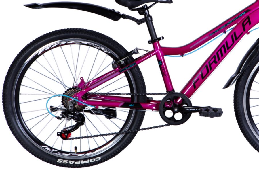 Bicicletă roz, mountain bike de marca Formula.