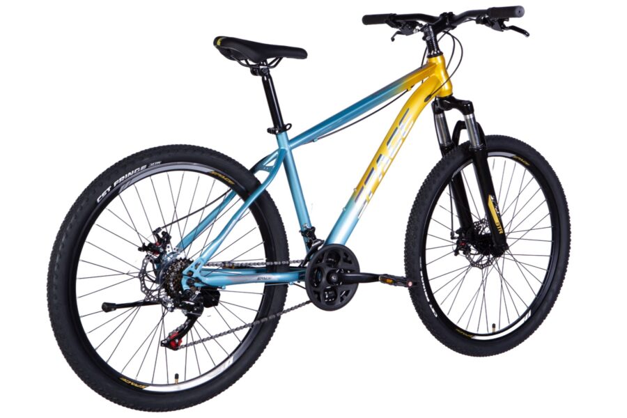 Bicicletă de munte cu cadru colorat