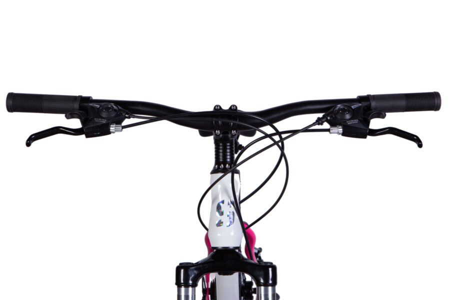 Mânerele unei biciclete moderne cu frâne.