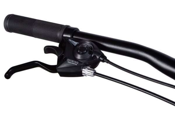 Mâner și frână de bicicletă, culoare neagră.