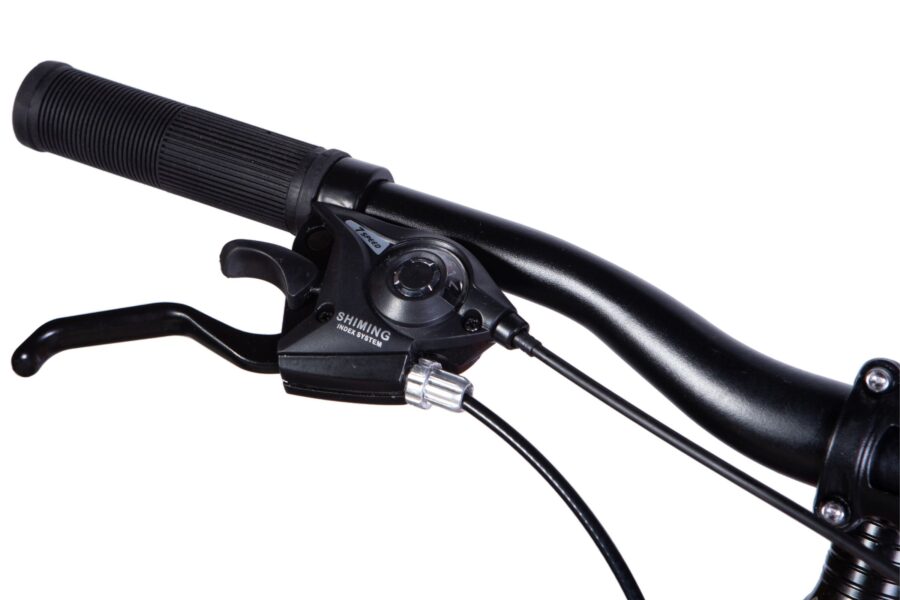 Maneta unei biciclete cu sistem de schimbare viteze.