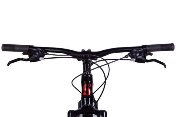 Ghidon bicicletă montană negru, frâne incluse.