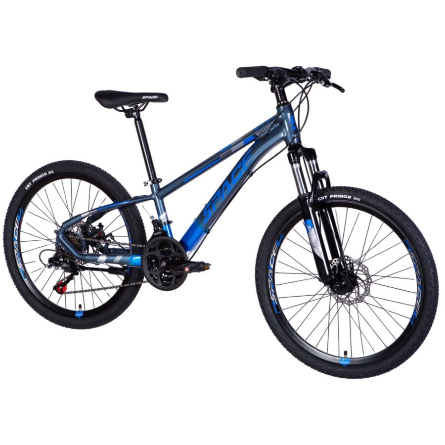 bicicleta copii mercury aluminiu, 24", 130 160 cm, 21 viteze, albastru