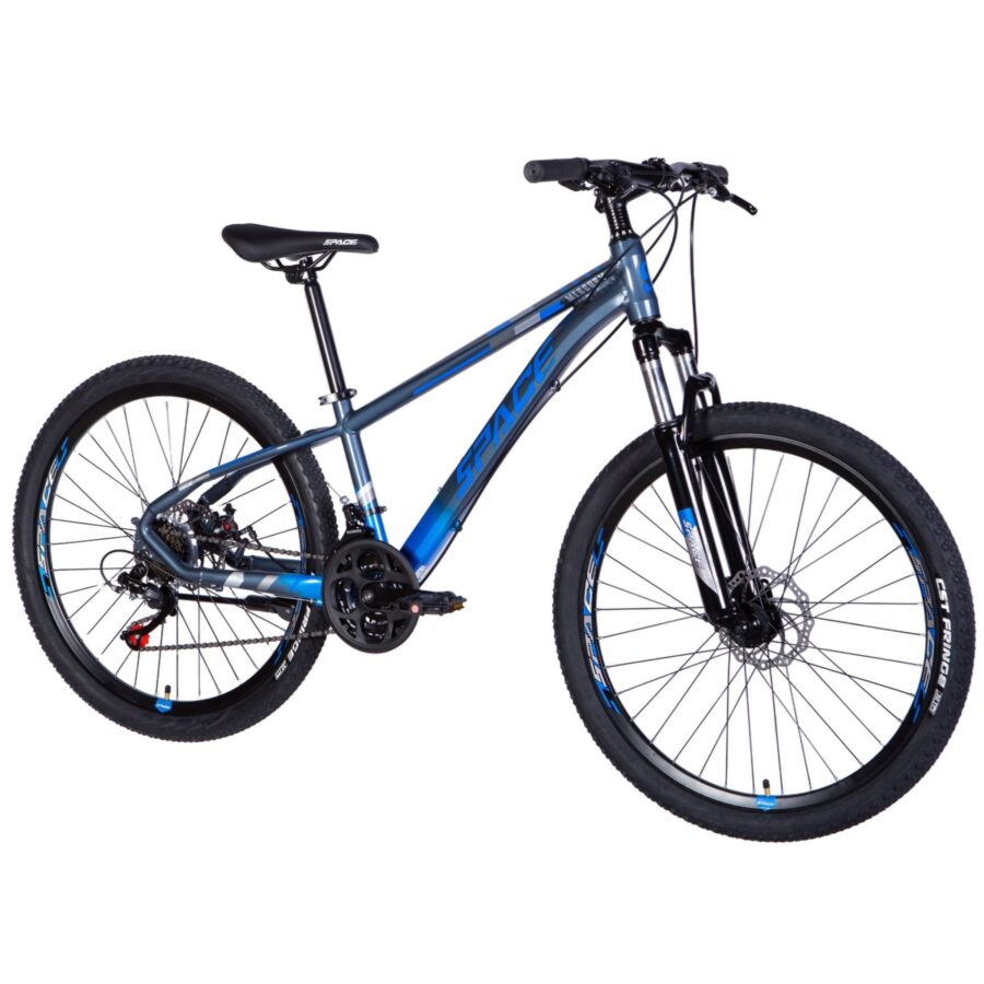 bicicleta mtb mercury aluminiu, 26", 145 170 cm, 21 viteze, albastru/gri