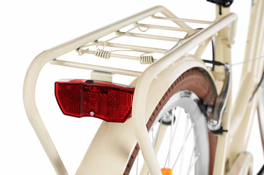 Lumina roșie spate pentru bicicletă montată pe cadru