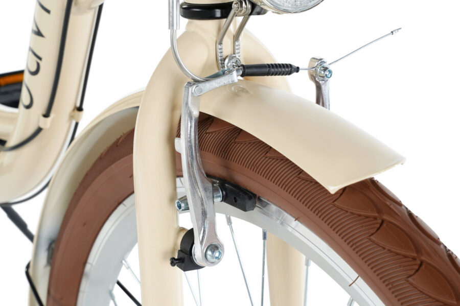 Detaliu de la roata unei biciclete moderne.