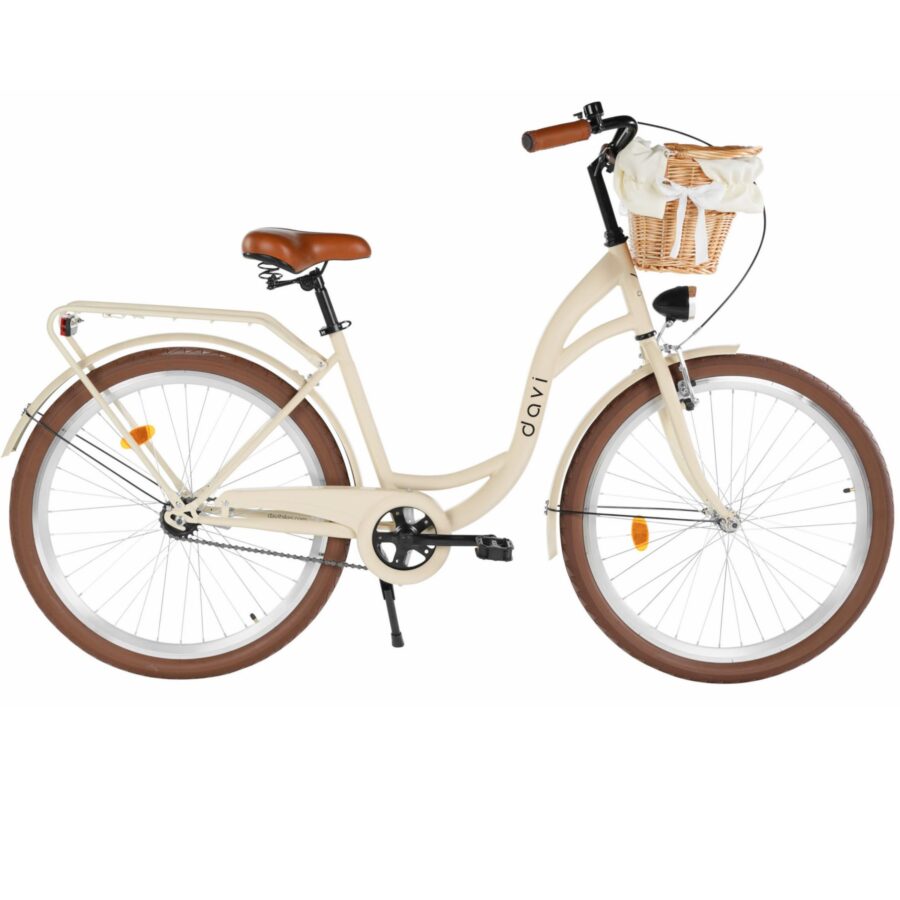 bicicleta oras davi lila 1 viteza, 26", 155 180 cm, maro cafeniu