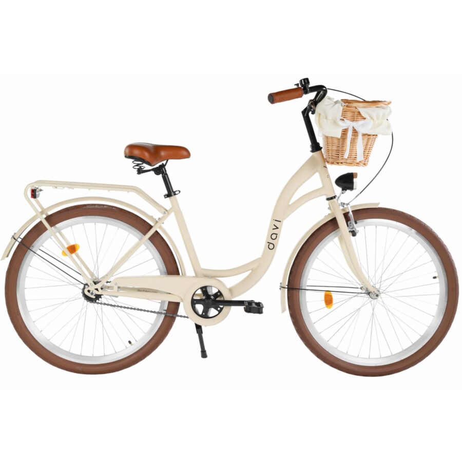 bicicleta oras davi lila 1 viteza, 26", 155 180 cm, maro cafeniu
