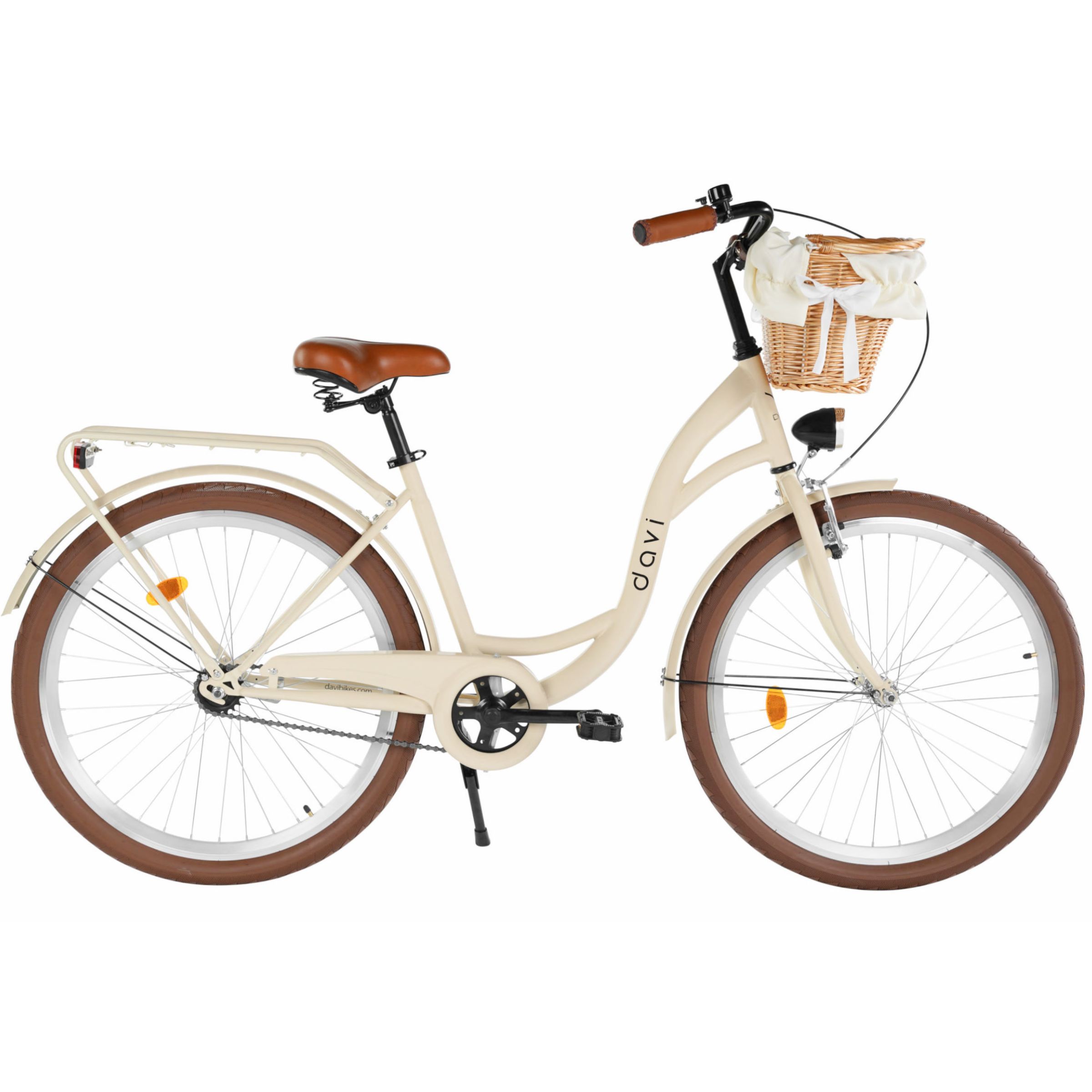 bicicleta oras davi lila 1 viteza, 26", 155 180 cm, maro cafeniu