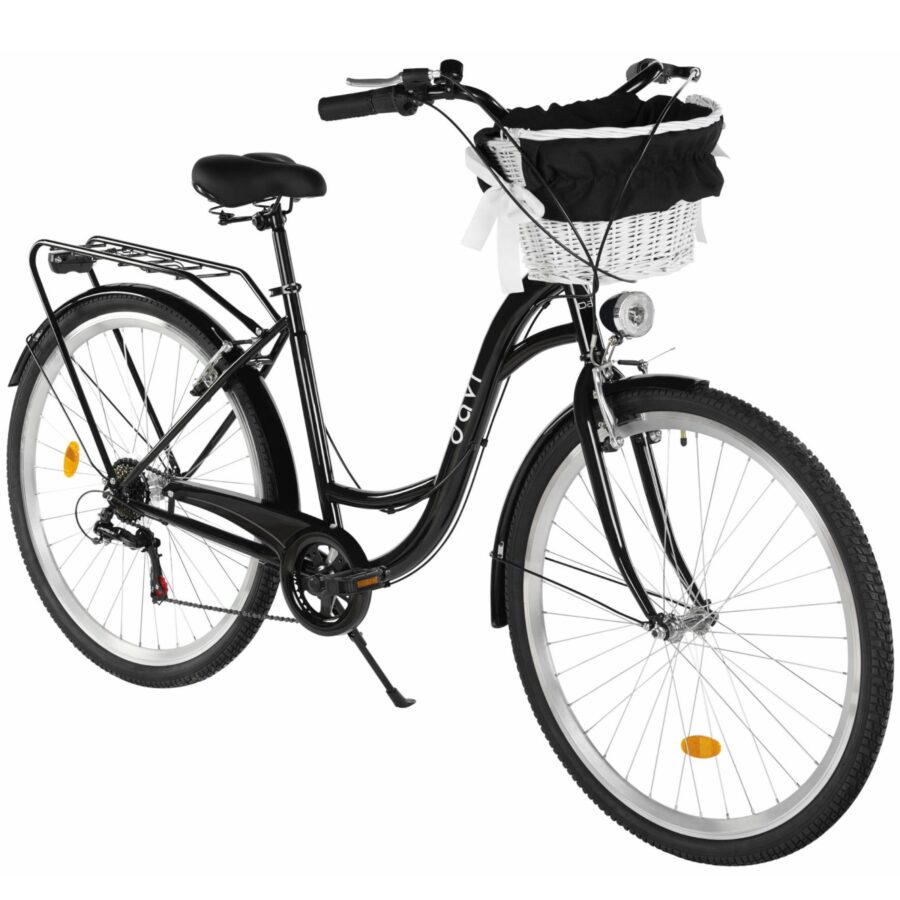 bicicleta dama davi emma 7 viteze, 28", 160 185 cm, negru