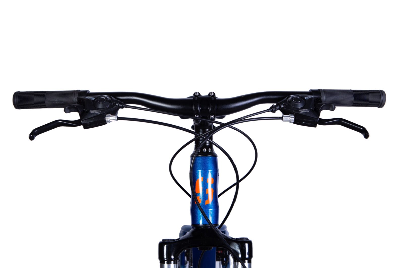 Ghidon bicicletă mountain bike, vedere frontală.