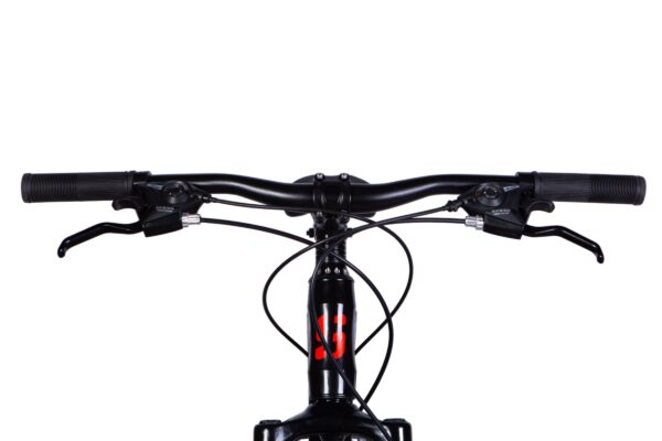 Ghidon bicicletă negru cu frâne integrate