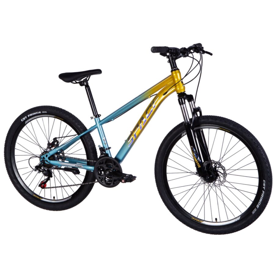 bicicleta mtb mars 26", 145 170 cm, 21 viteze, albastru/galben