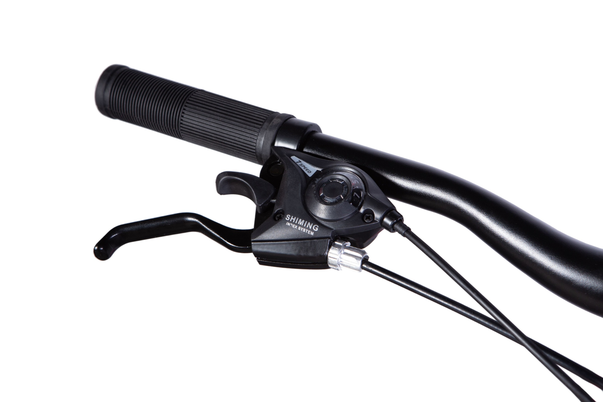 Mâner și manetă de frână bicicletă negru