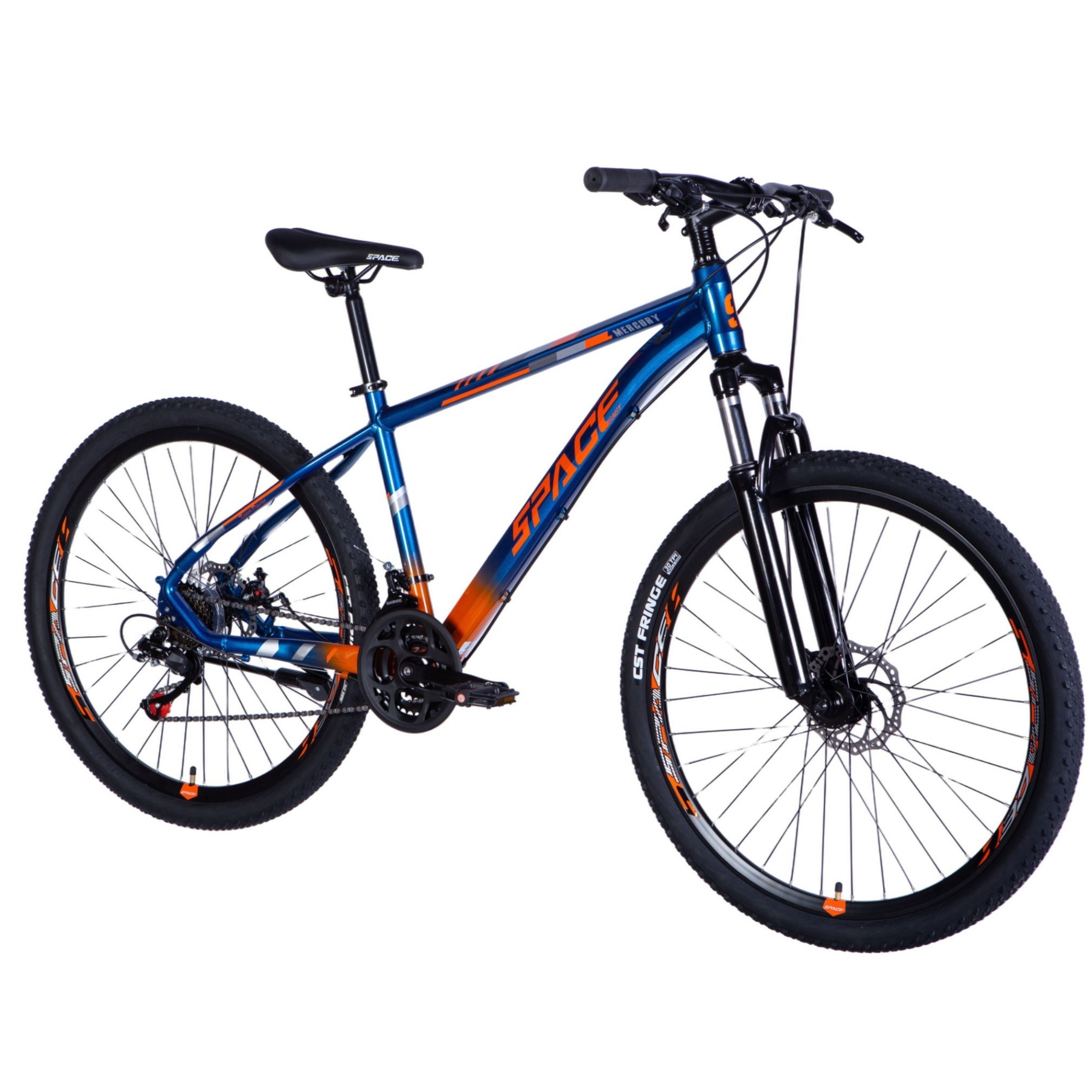 bicicleta mtb mercury aluminiu, 27.5", 160 185 cm, 21 viteze, albastru