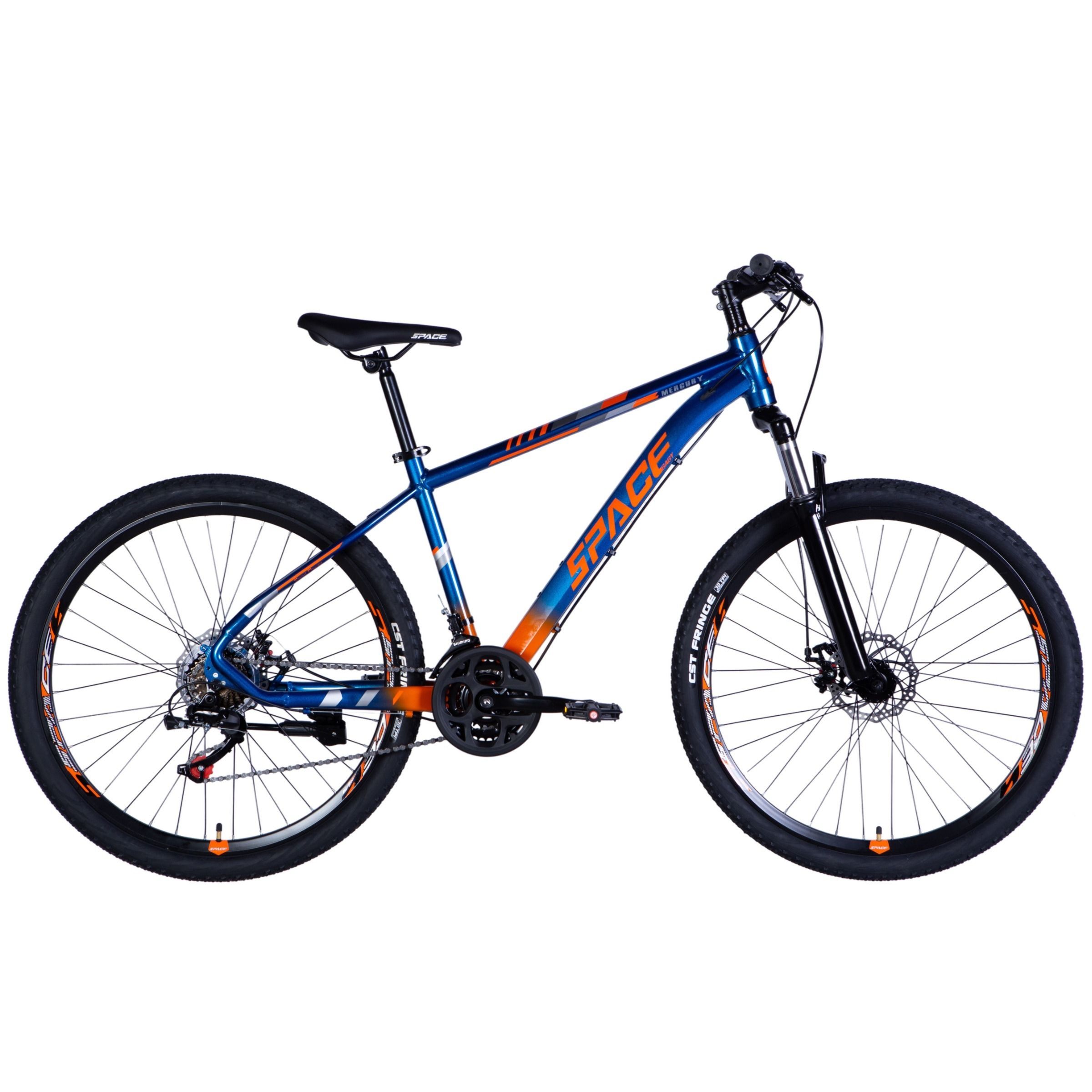 bicicleta mtb mercury aluminiu, 27.5", 160 185 cm, 21 viteze, albastru