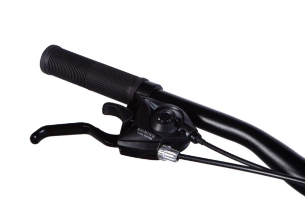 Manetă schimbător și frână bicicletă neagră