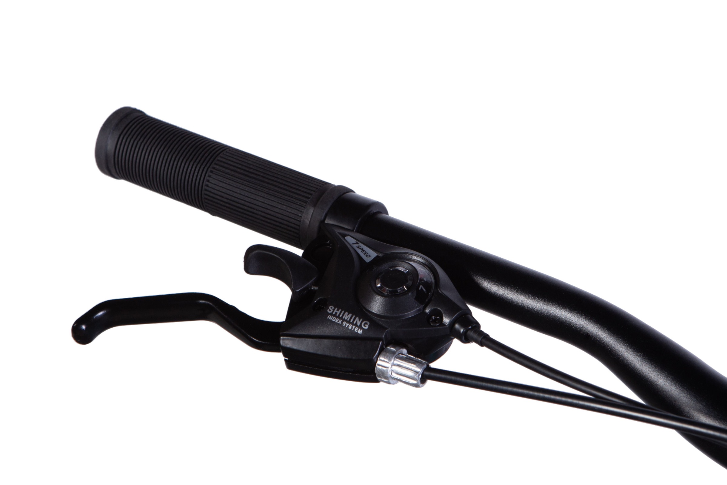 Manetă schimbător și frână bicicletă neagră