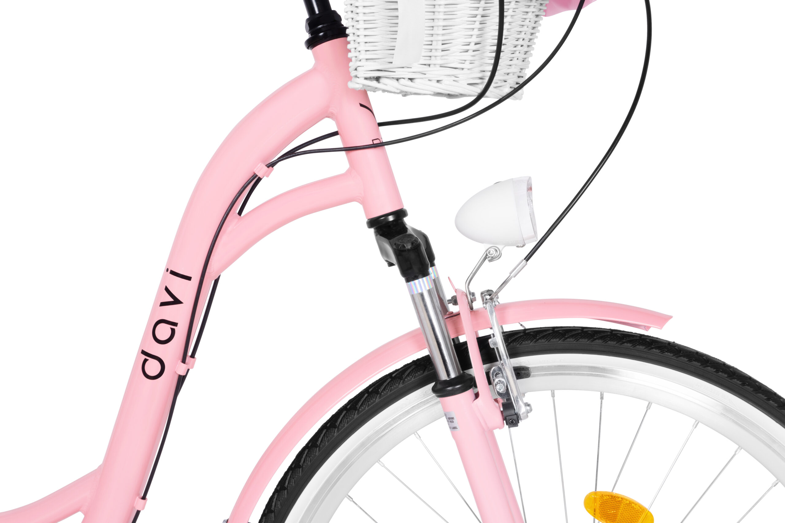 Bicicleta dama Davi Maria Aluminiu, 28", 160-185 cm, 7 viteze, Roz - imagine 7