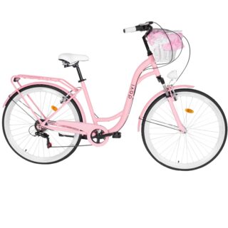 Bicicleta dama Davi Maria Aluminiu, 28", 160-185 cm, 7 viteze, Roz