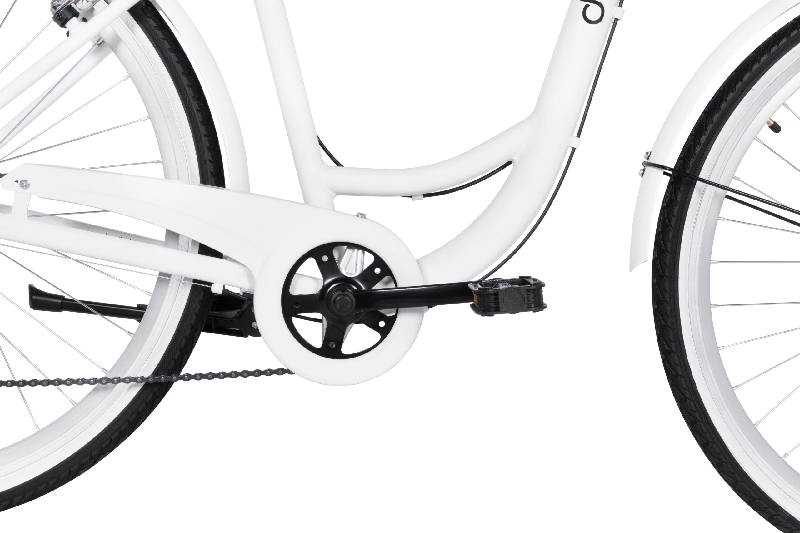 Bicicleta dama Davi Maria Aluminiu, 28", 160-185 cm, 7 viteze, Alb - imagine 4